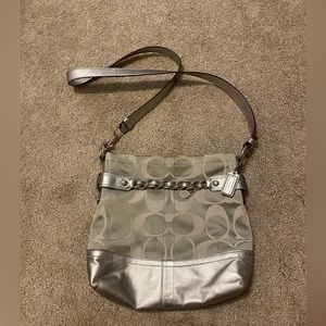 Silver Coach Purse